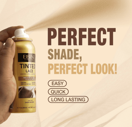 Ebin Tinted Lace Spray 80ml, Dark Brown. - Bilde 2