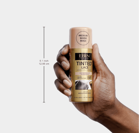 Ebin Tinted Lace Spray 80ml, Dark Brown. - Bilde 4