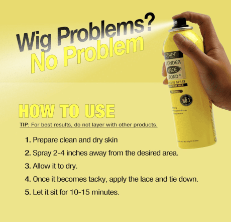 Ebin Wonder Lace Bond Adhesive Spray Original180ml. - Bilde 2