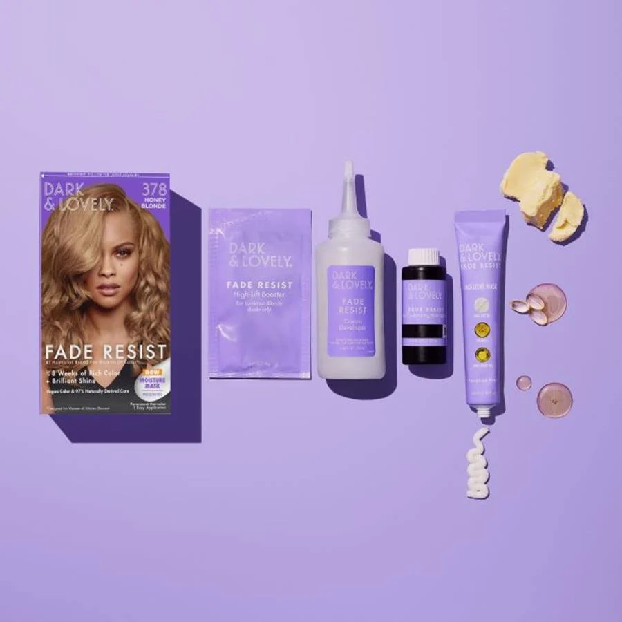 Dark & Lovely Fade Resist Permanent Hair Colour, Honey Blonde 378 - Bilde 2