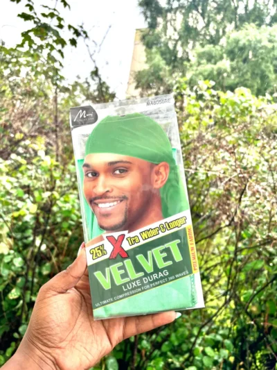 Velvet Luxe Durag, Green