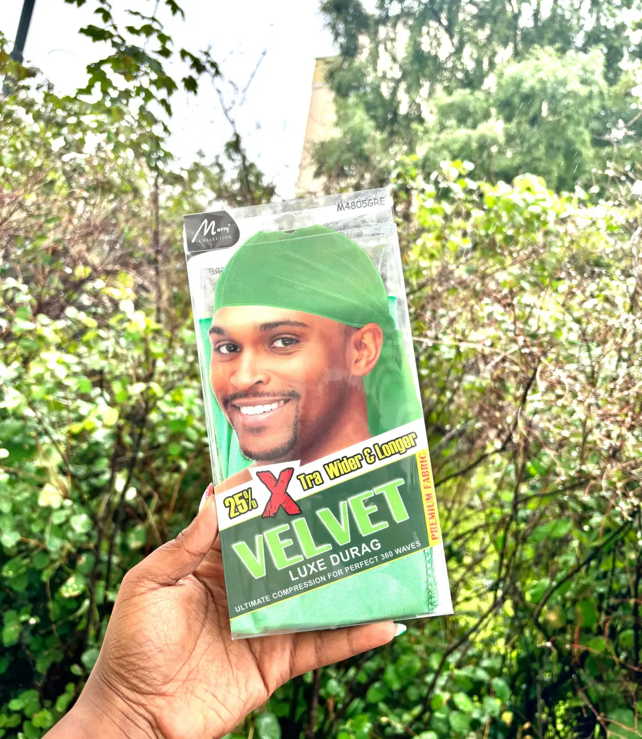Velvet Luxe Durag, Green