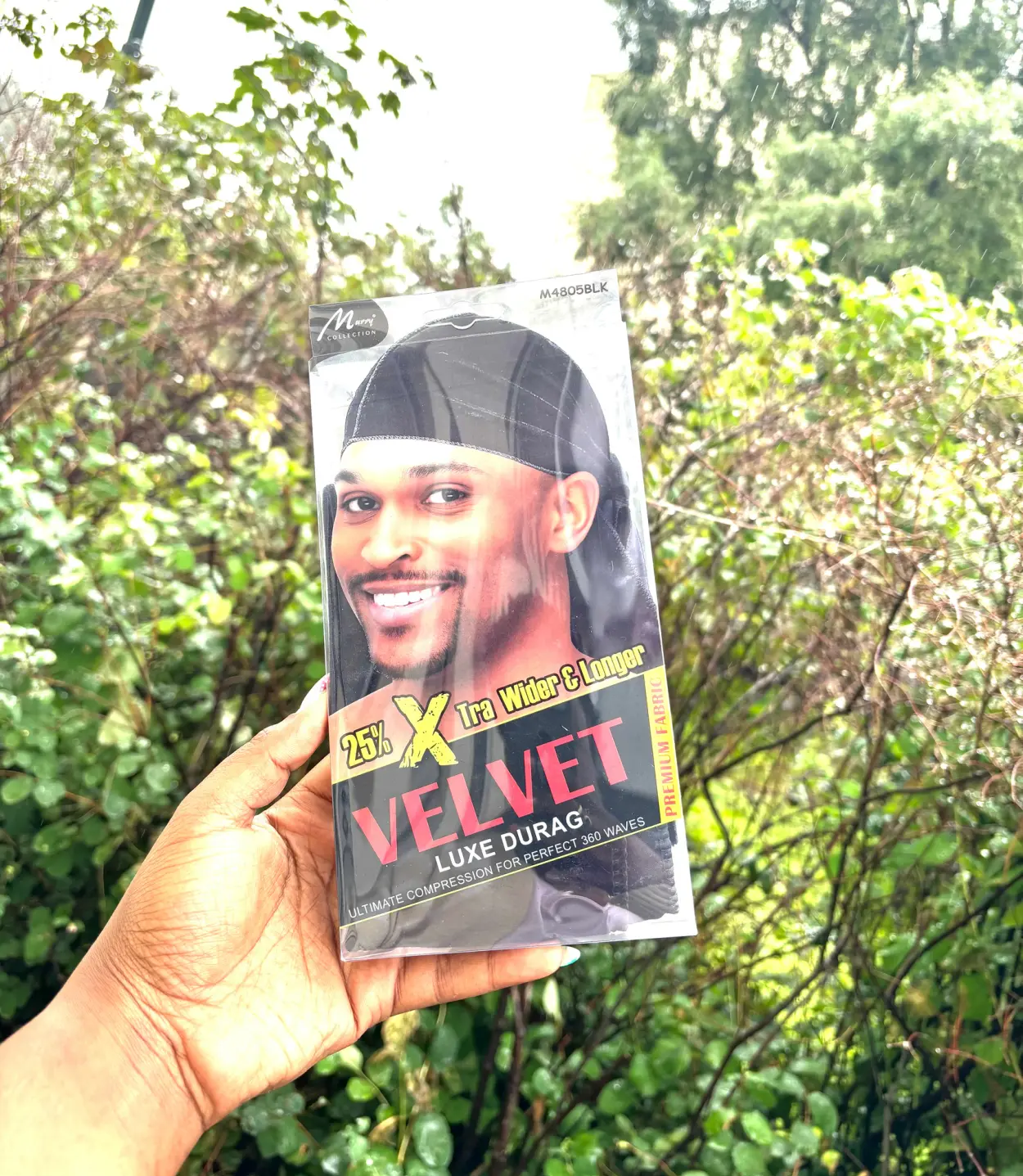 Velvet Luxe Durag, Black