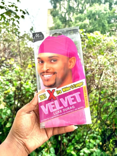 Velvet Luxe Durag, Pink
