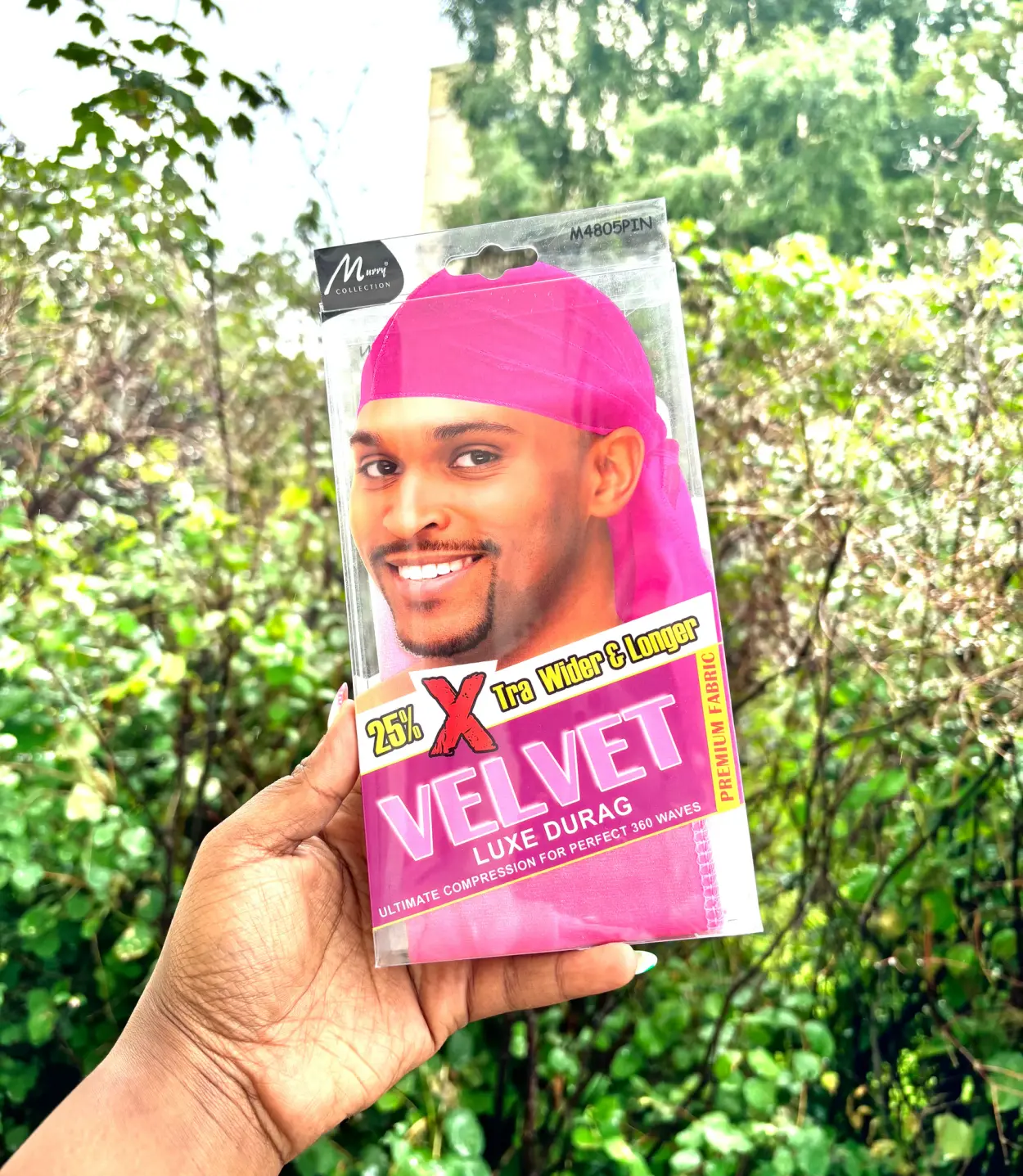 Velvet Luxe Durag, Pink