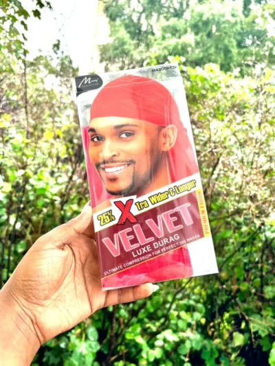 Velvet Luxe Durag, Red
