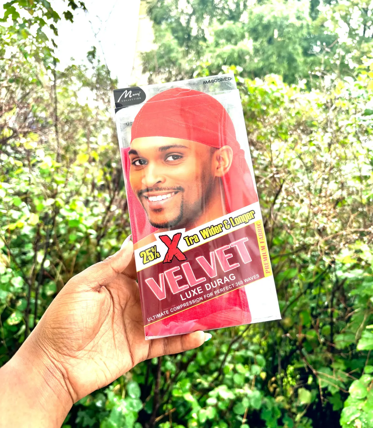 Velvet Luxe Durag, Red