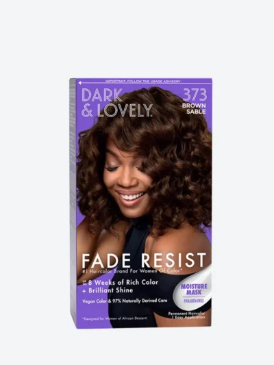 Dark & Lovely Fade Resist Permanent Hair Color, Brown Sable 373