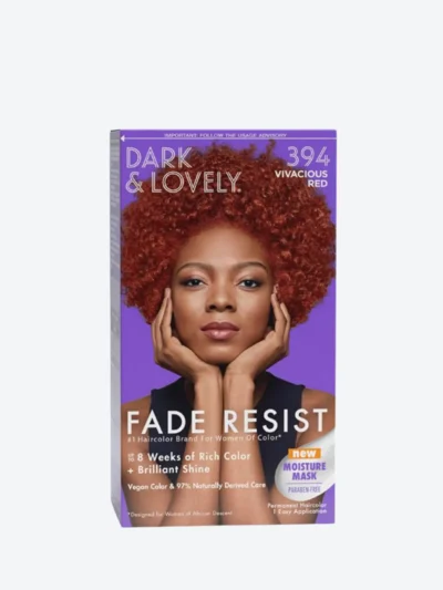 Dark & Lovely Fade Resist Permanent Hair Colour, Vivacious Red 394