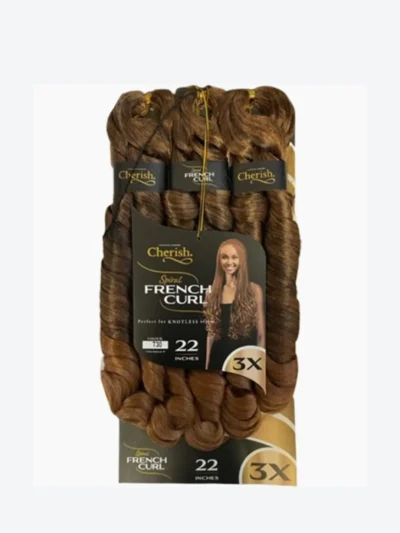 Cherish Spiral French Curl Braid Hair, 22 Inch